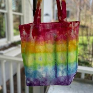 Beautiful tie dye canvas bags!  Unique & strong